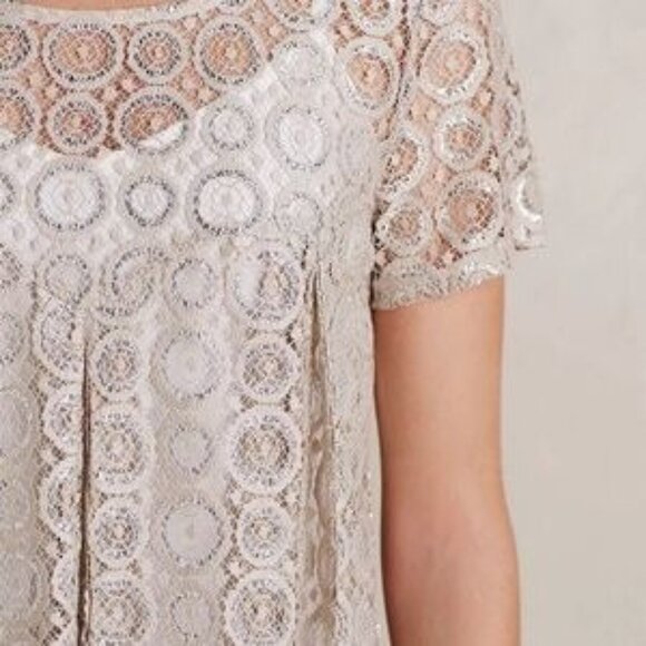 NWT Anthropologie Akemi + Kin Gold Party Blouse  L - Picture 2 of 12